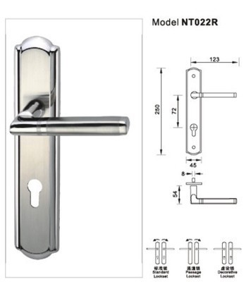 【NT022R不銹鋼連體鎖,配72x55鎖體 70mm鎖芯】價格,廠家,圖片,其他鎖具,中山市賽戈五金電器-